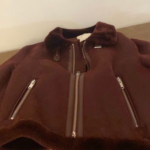 Anthropologie gorgeous size medium burgundy jacket fully lined